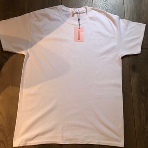 White Basic Crew Neck T-shirt